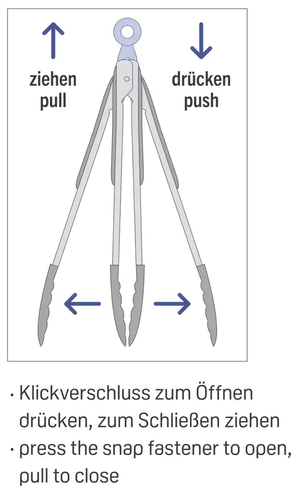 Bild 3 von IDEENWELT Küchenzangen 2er-Set blau
