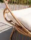 Bild 3 von Garten-Sessel mit Polsterkissen aus Rattan, ca. 87 x 70 x 46/87 cm - Braun