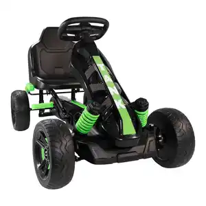 Go Kart Tretfahrzeug grün, Kinderfahrzeug ab 3 Jahre, Pedalfahrzeug