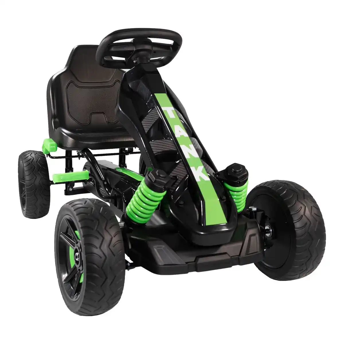 Bild 1 von Go Kart Tretfahrzeug grün, Kinderfahrzeug ab 3 Jahre, Pedalfahrzeug