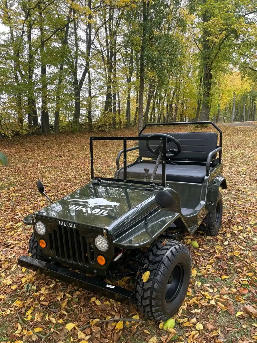 Bild 4 von HILLBIL XTR Elektro Kinderauto bis 40 km/h regelbar fahrfertig, grün