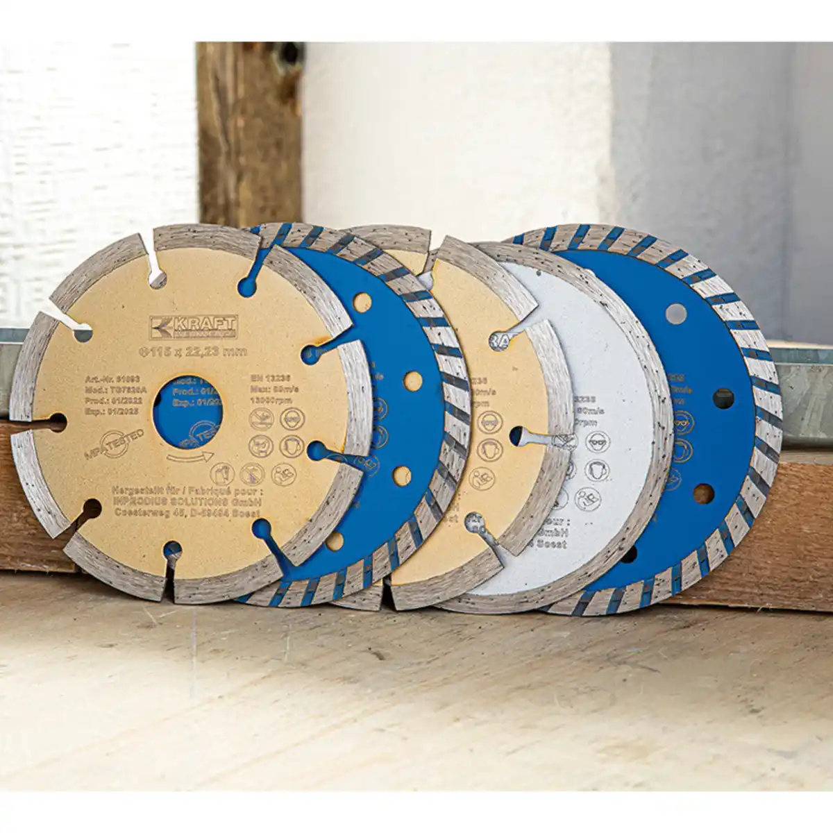 Bild 1 von Kraft Werkzeuge Diamant-Trennscheiben-Set 5-tlg.