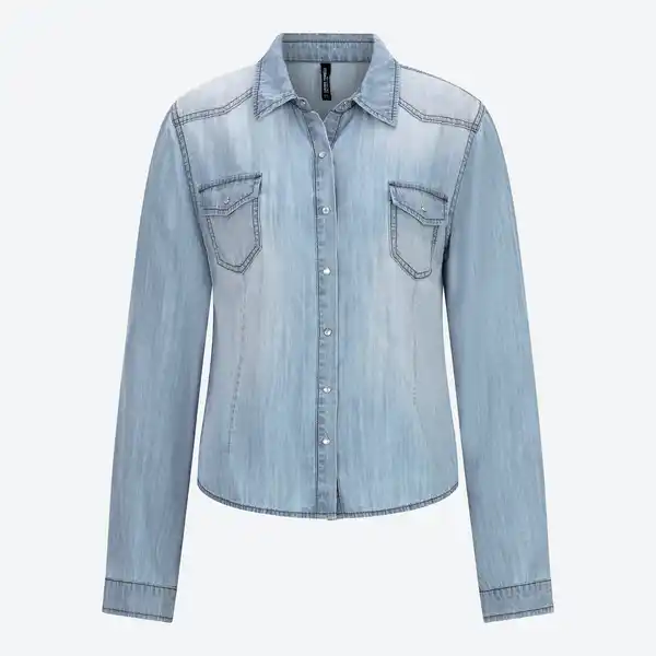 Bild 3 von Damen-Jeansbluse aus Lyocell