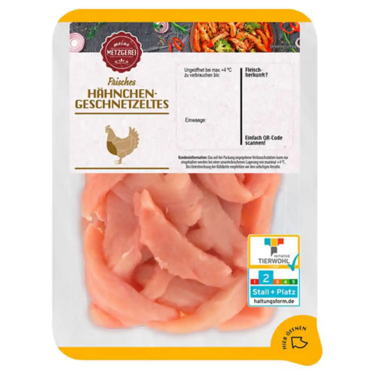Bild 1 von MEINE METZGEREI Hähnchen-Geschnetzeltes 400 g