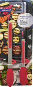 IDEENWELT Küchenzangen 2er-Set rot