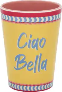 IDEENWELT Melaminbecher 350 ml Ciao Bella