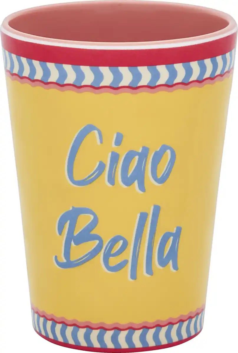 Bild 1 von IDEENWELT Melaminbecher 350 ml Ciao Bella