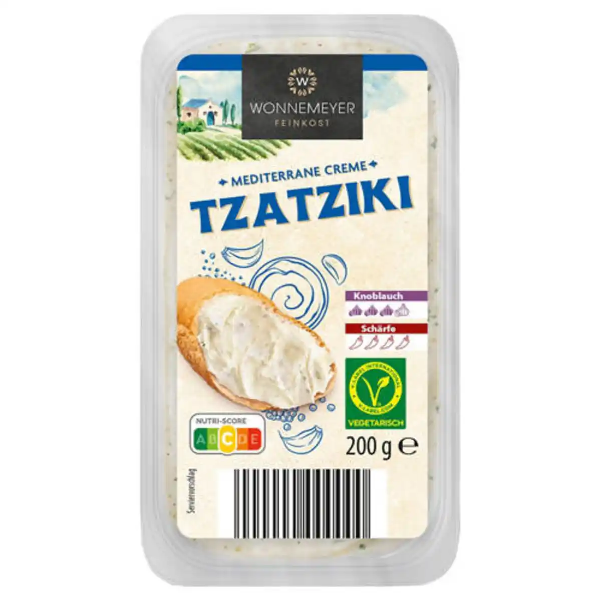 Bild 1 von WONNEMEYER Mediterrane Cremes 200 g, Tzatziki