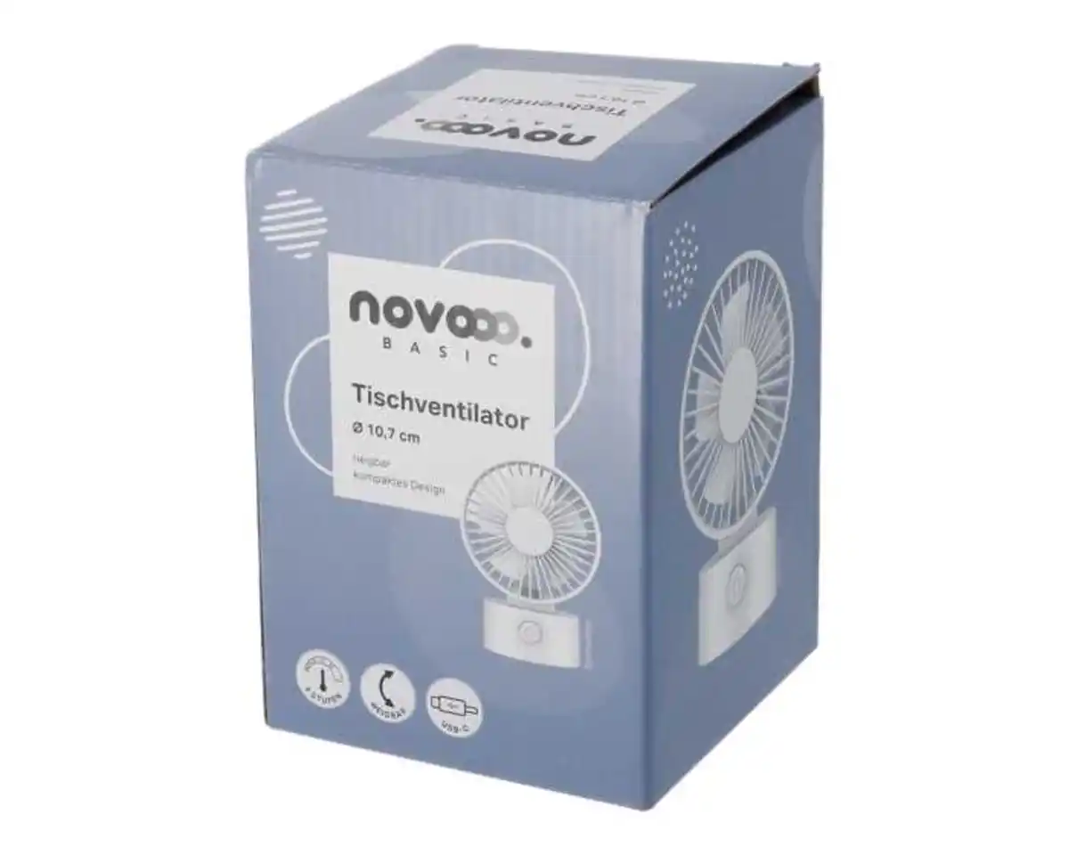 Bild 1 von novooo Tischventilator Ø = 10,7 cm aufladbar