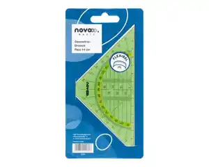 novooo Geodreieck farb. flex, 14 cm