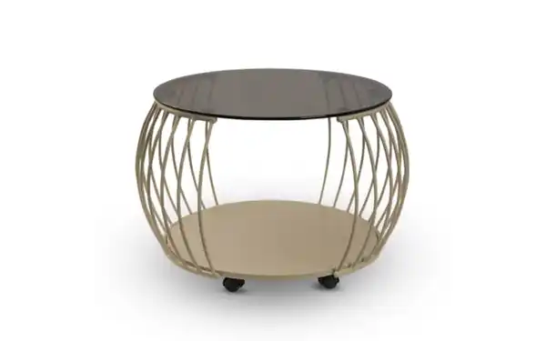 Bild 2 von Couchtisch Vietnam 1, creme/bronze