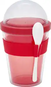 IDEENWELT Joghurtbecher 350 ml rot