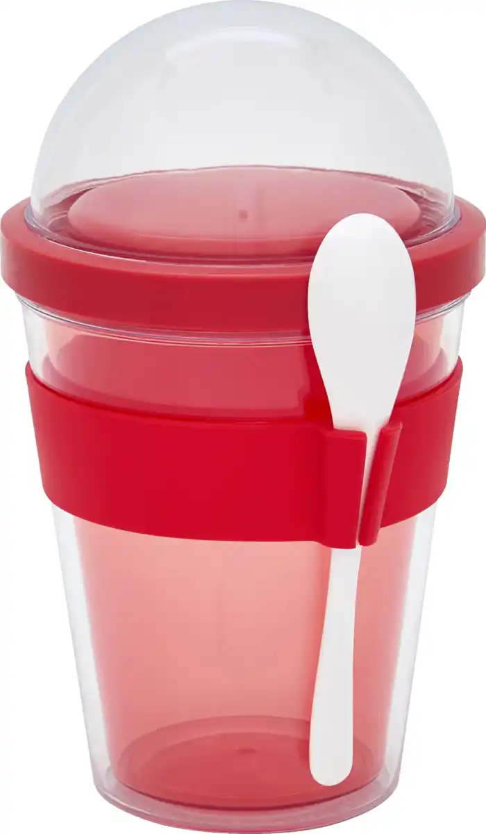 Bild 1 von IDEENWELT Joghurtbecher 350 ml rot