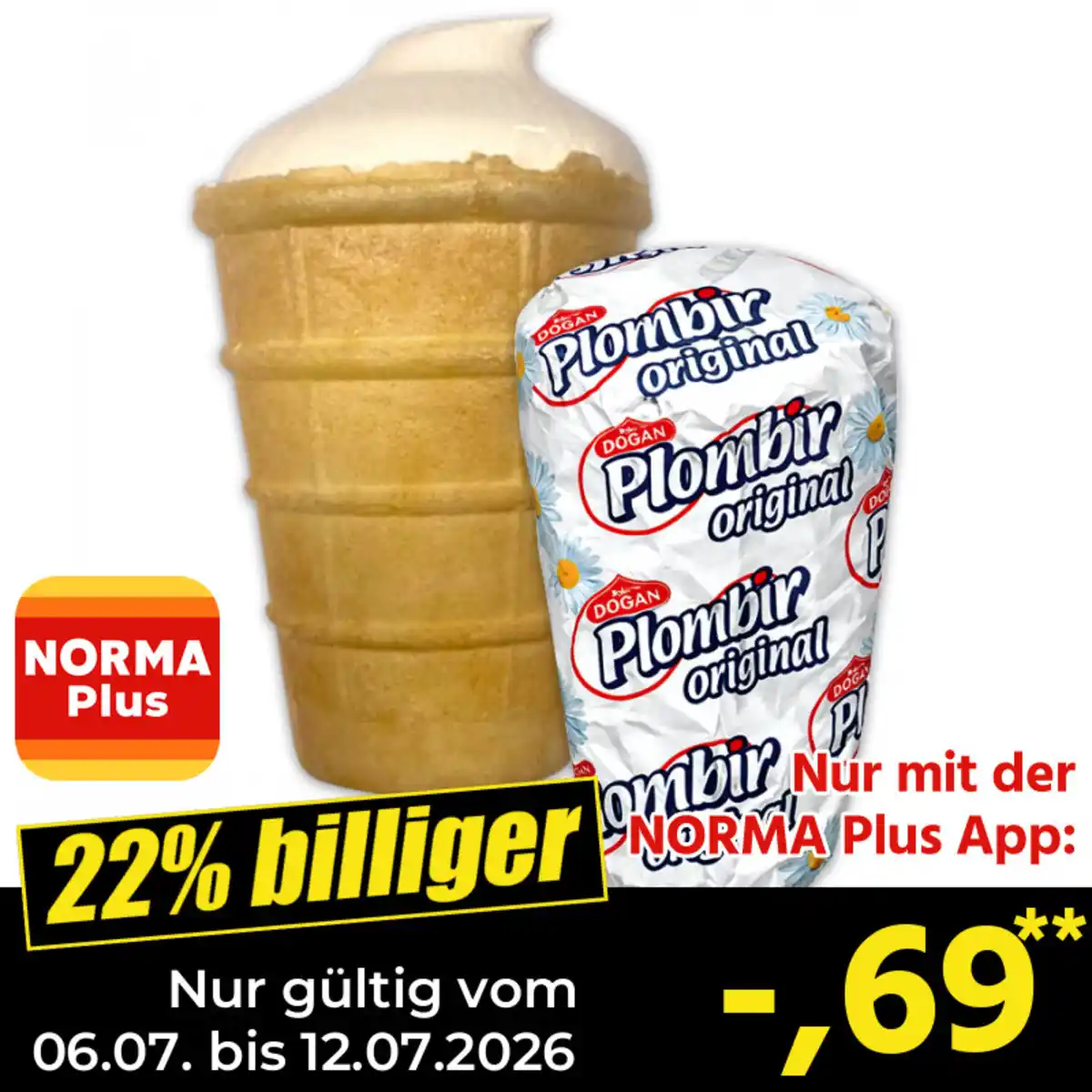 Bild 1 von Dovgan Plombir Original Eiscreme