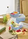 Bild 3 von IDEENWELT Frischhalteboxen mit Einsätzen blau