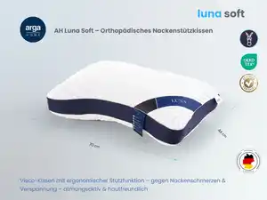 AH Luna Soft Komfortkissen mit Visco und Soft-Schaum – 70x50 cm
