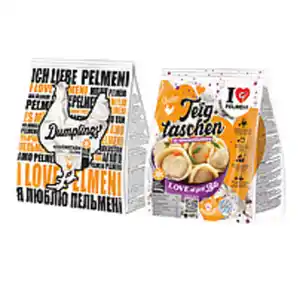 Teigtaschen "I Love Pelmeni Chicken" mit Haehnchenfleisch, t...