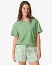 Bild 1 von Damen-Kurz-Pyjama aus Jersey kariert grün