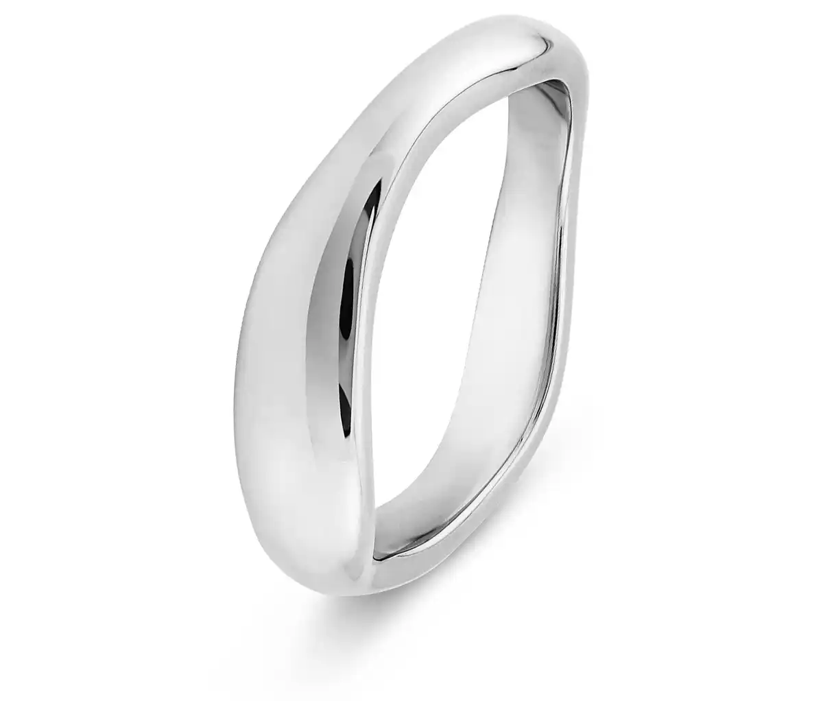 Bild 1 von Ring, 925er Sterlingsilber, organisch, rhodiniert
