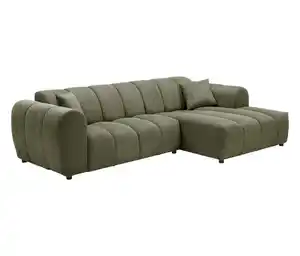 Longchair rechts mit Sofa 2-Sitzer links »Loftwave«, grün