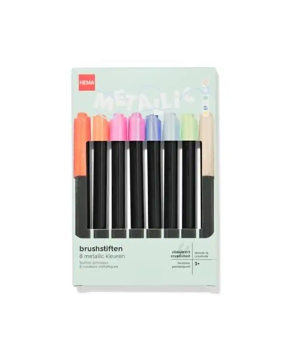 Bild 3 von Pinselstifte Metallic – 8 Stück