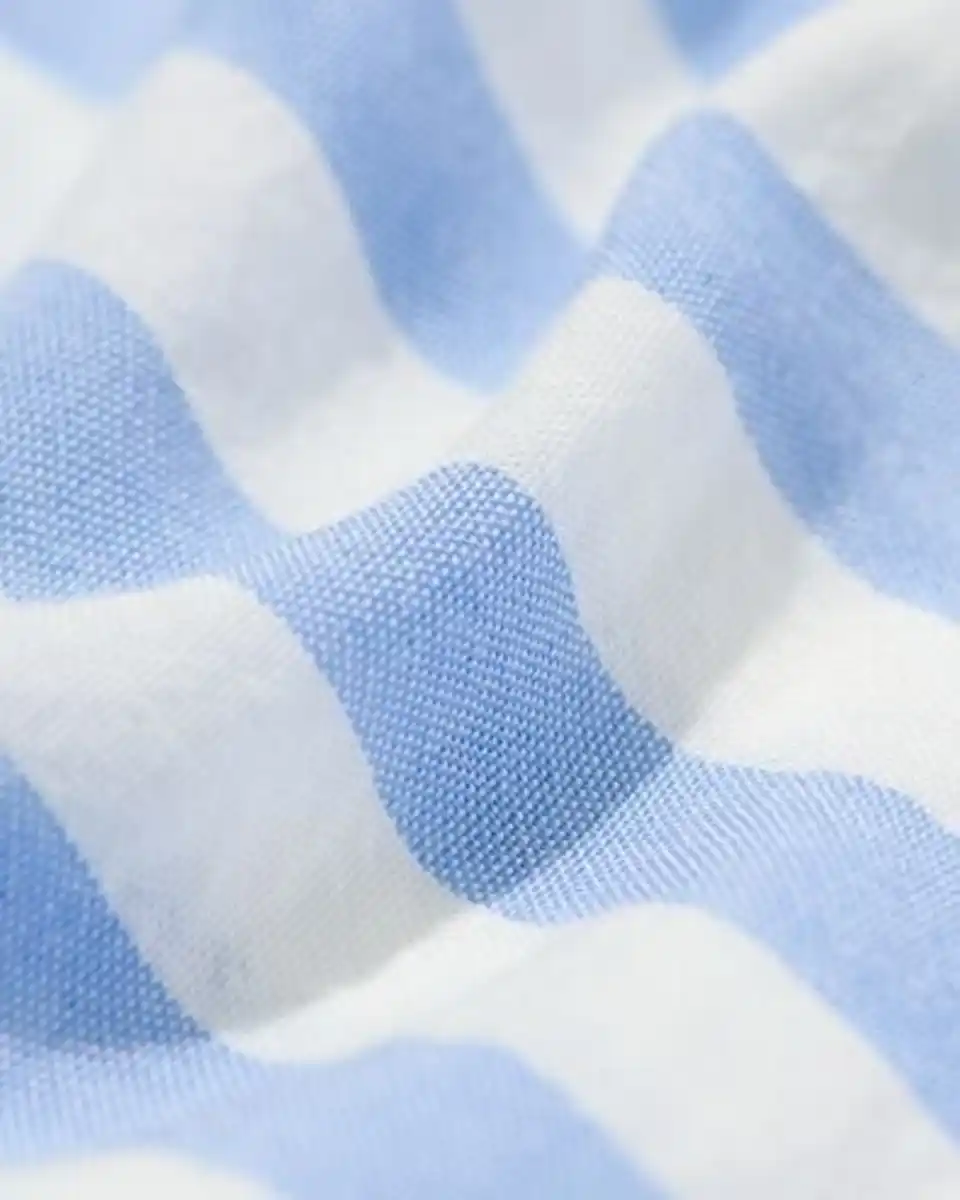 Bild 3 von Damen-Pyjamashorts Seersucker gestreift blau