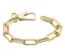 Bild 1 von Gliederarmband, 925er Sterlingsilber, vergoldet