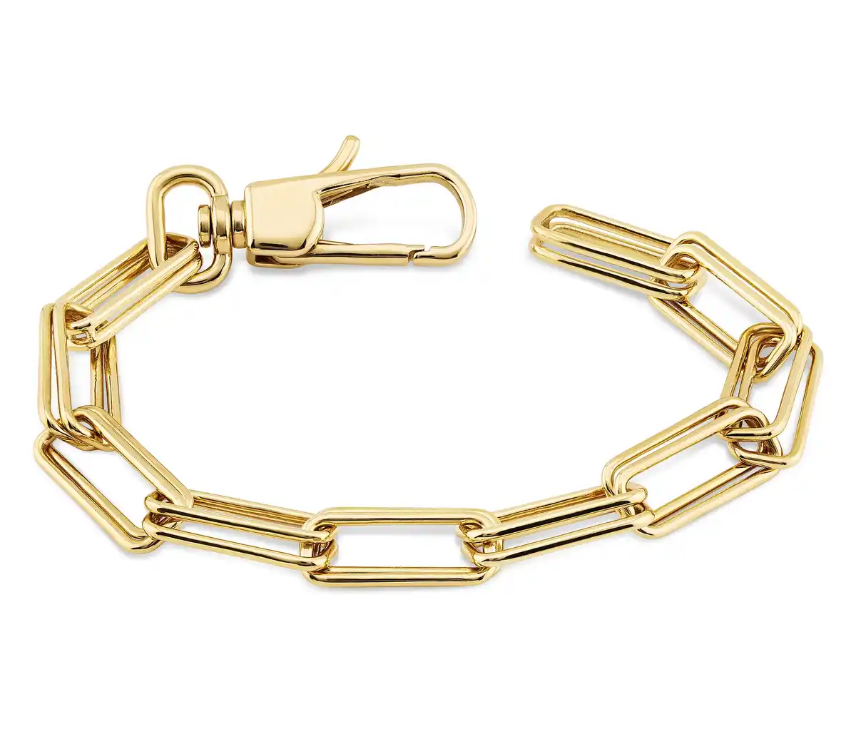 Bild 1 von Gliederarmband, 925er Sterlingsilber, vergoldet