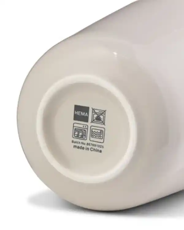 Bild 3 von Cappuccinobecher 350 ml, Knap, New Bone China, grau