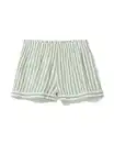 Bild 2 von Damen-Pyjamashorts Seersucker gestreift grün