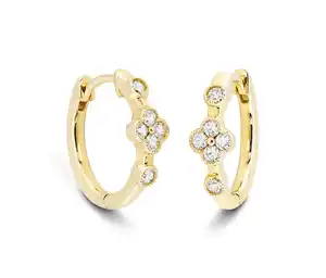 Creolen 585 Gold, Diamanten