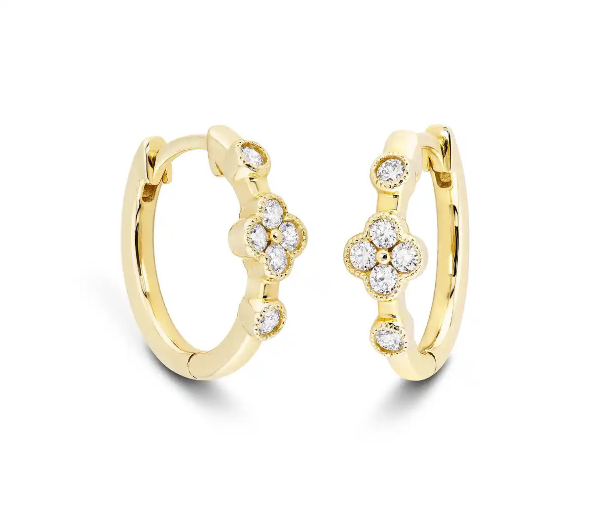 Bild 1 von Creolen 585 Gold, Diamanten