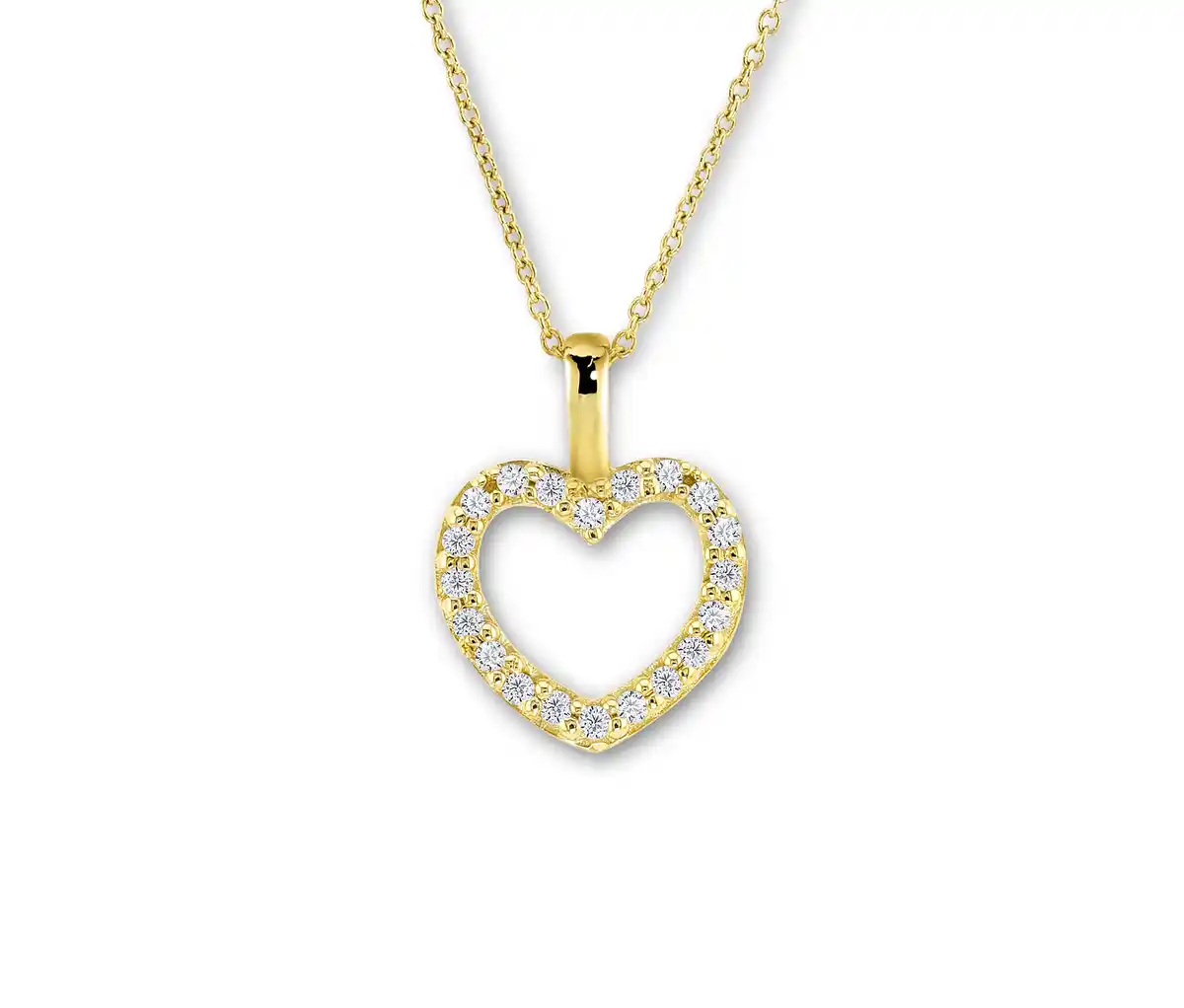 Bild 1 von 585 Gold Kette, Diamanten