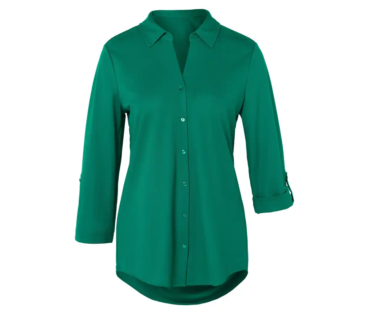 Bild 1 von Piqué-Jerseybluse, grün