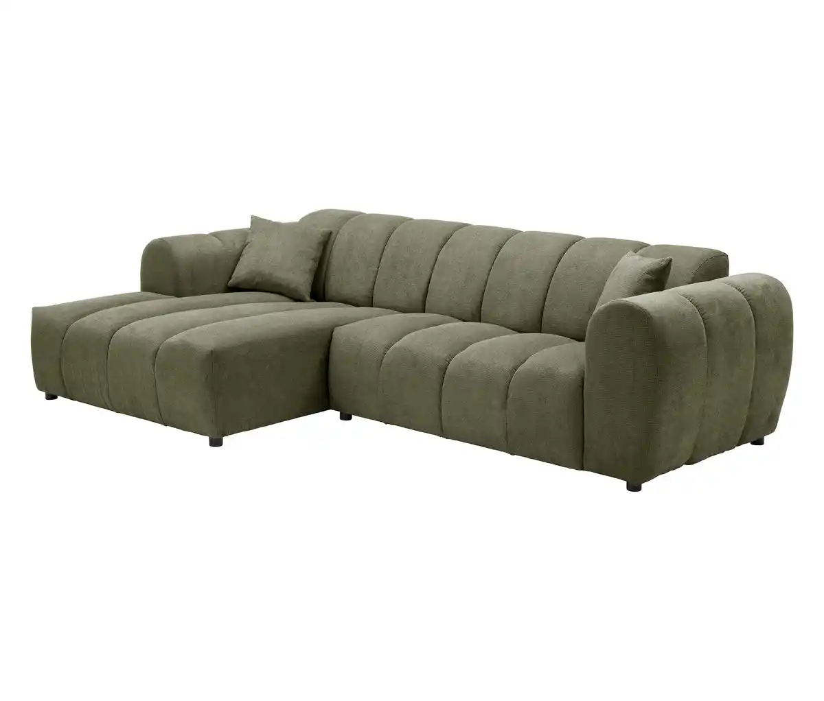 Bild 1 von Longchair links mit Sofa 2-Sitzer rechts»Loftwave«, grün