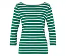 Bild 1 von Shirt mit 3/4-Arm, grün gestreift
