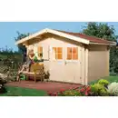 Bild 3 von weka Gartenhaus Verona B natur 340 x 300 cm, Vordach 60 cm