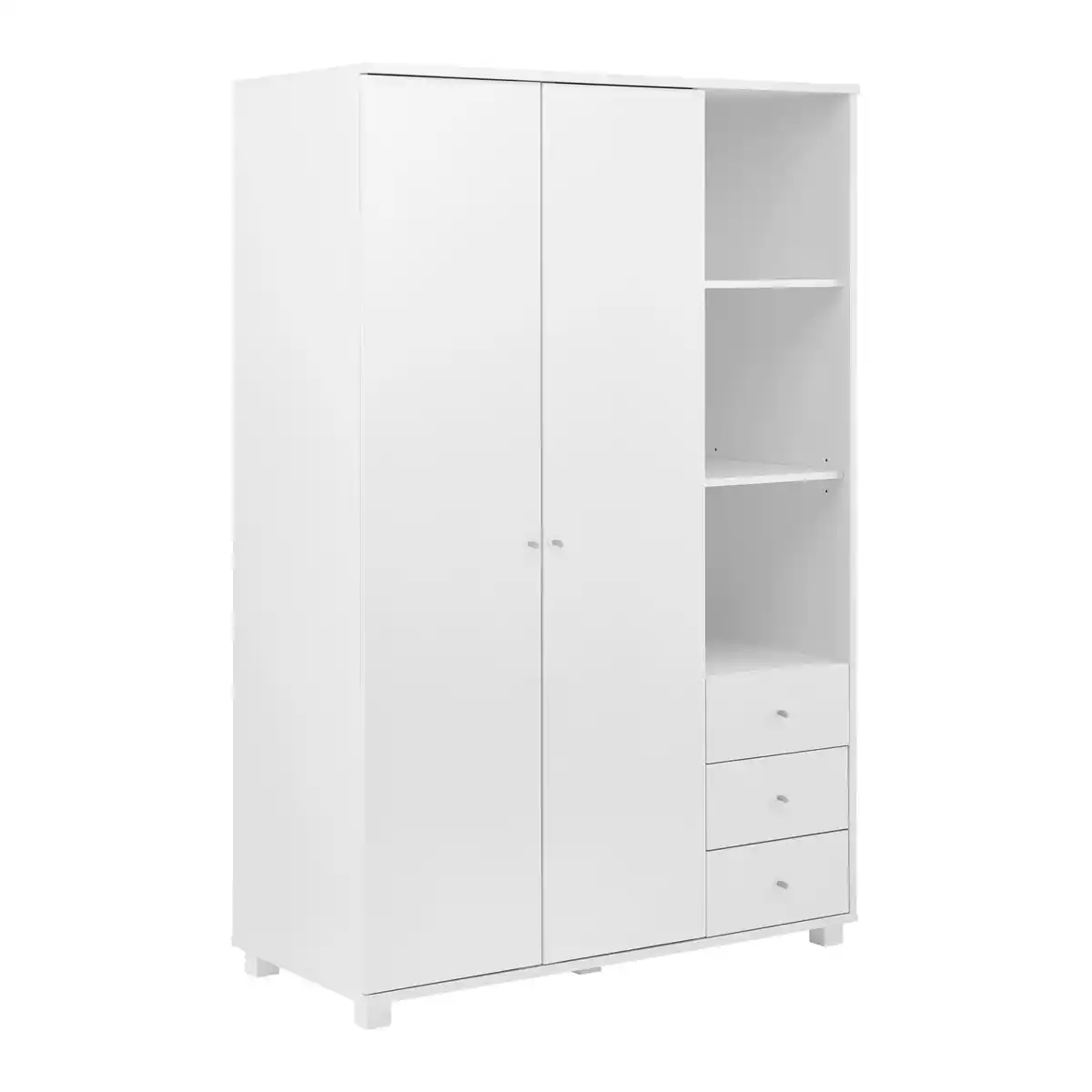 Bild 1 von Drehtürenschrank Milo Weiß ca. 115x176x55 cm, Weiß