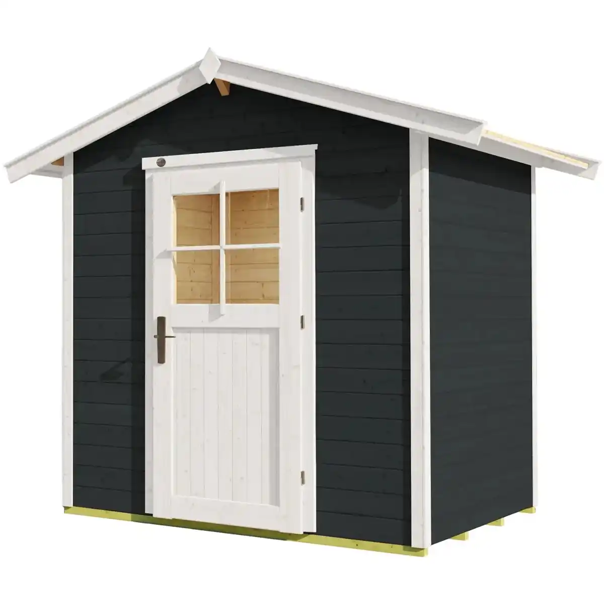 Bild 2 von OBI Outdoor Living Holz-Gartenhaus Monza Satteldach Lasiert 205 cm x 174 cm
