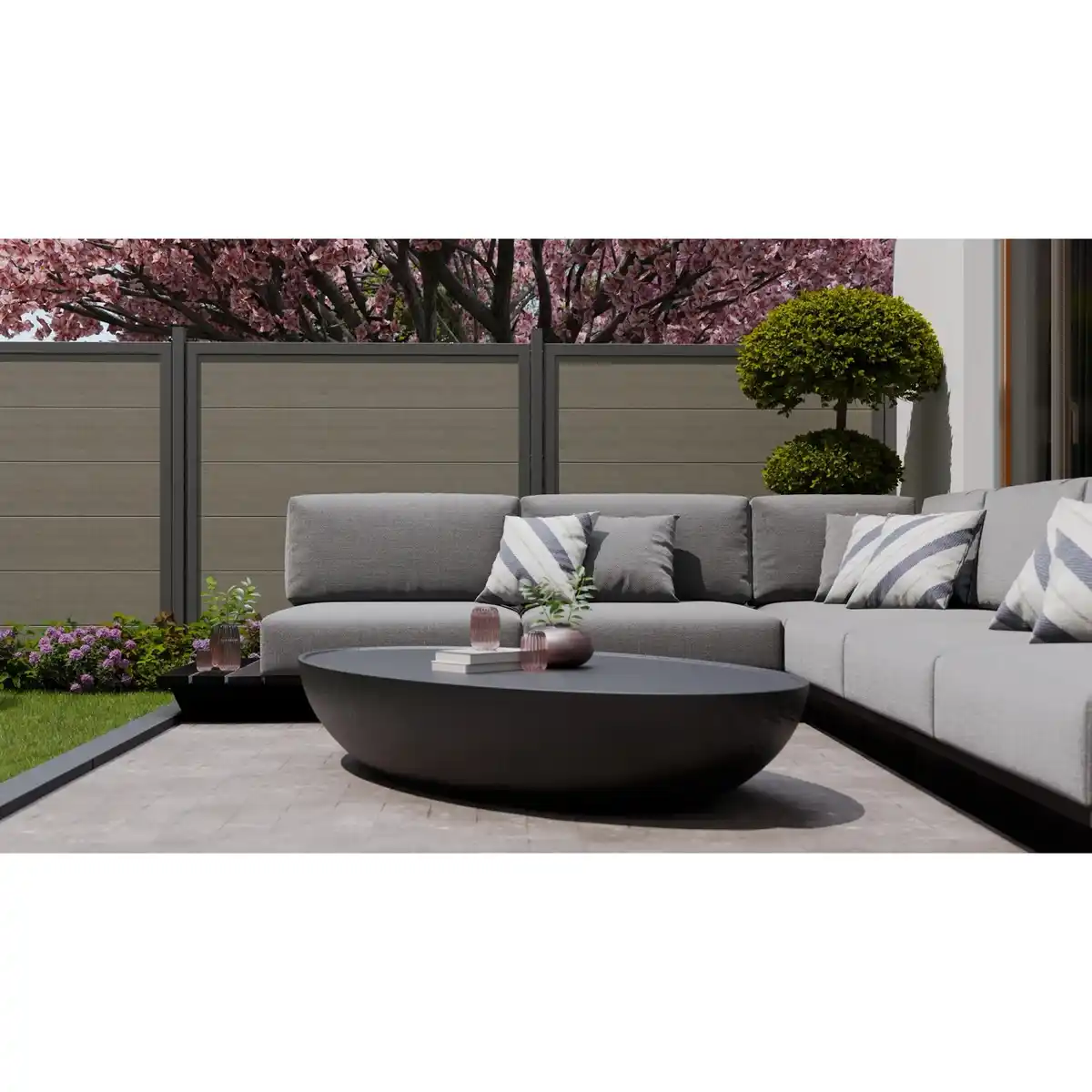 Bild 4 von GroJa Hauptelement BasicLine Nova Quadratisch 180 cm x 180 cm Grey Ash Cut