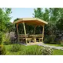 Bild 1 von Weka Gartenlaube Tessin Natur 303 cm x 205 cm
