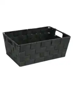 Geflochtener Aufbewahrungskorb, grau