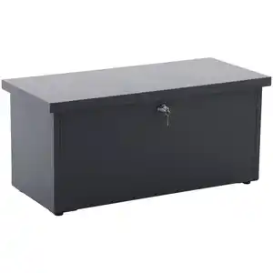Aufbewahrungsbox aus Stahl mit Sitzkissen 101 x 46 x 45 cm