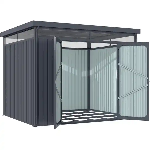 Bild 2 von Pergart Gerätehaus Rheinfelden 108 Anthrazit 290 cm x 245 cm x 226 cm