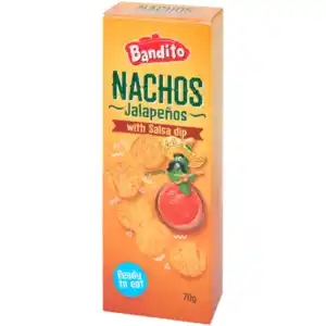 Nachos mit Salsadip Jalapeño