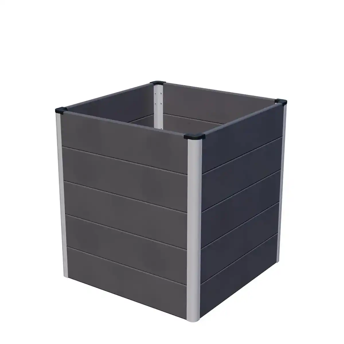 Bild 1 von GroJa Hochbeet Solid Cube 70 cm x 70 cm x 75 cm Anthrazitgrau
