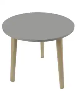 Beistelltisch aus Holz, grau