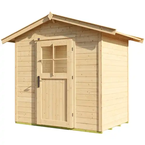 Bild 2 von OBI Outdoor Living Holz-Gartenhaus Monza Satteldach Unbehandelt 205 cm x 174 cm