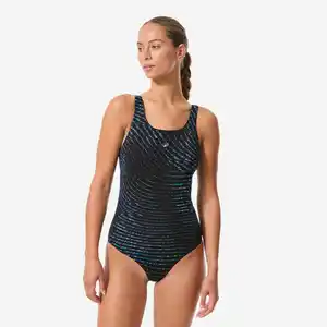 DECATHLON Badeanzug Damen - Kimy Trai schwarz