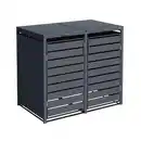 Bild 1 von weka Metall-Mülltonnenbox Gary 2er, Metall, Anthrazit